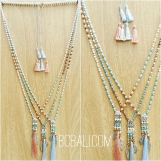 bali beads stone mix charms necklaces beads wholesale 50 pieces shipping include